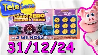 Pr&ecirc;mio Carro Di&aacute;rio 31/12/24 🍀 Tele Sena ANO NOVO