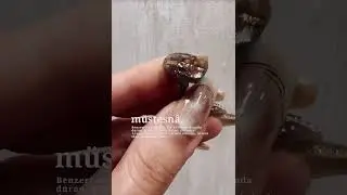 Chanel button design for Maillard in autumn and winter#Fashionable nail art#Cat s Eye Nail