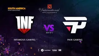 Infamous Gaming vs paiN Gaming, TI9 Qualifiers SA, bo3, game 1 [Jam & Lost]