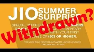 Jio Summer Surprise Offer 7th April Last Date Confirmed . What To Do Now ?