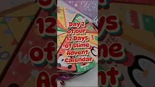 Day 2 of our Slime Advent Calendar from VaVaaSlimes! #adventcalendar #Slime #mystery #surprise