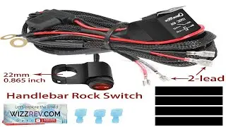 ATV UTV Handlebar Wiring Harness Kit Rock Switch Heavy Duty LED Light