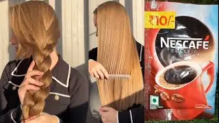 Want glass hair, make this mask for shiny hair #glasshair #haircare