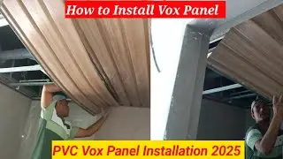 PVC Panel Installation।How to Install Vox Panel। VOX PVC Ceiling। #pvc #pvcceiling