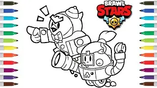Brawl Stars Coloring Book Page | Sprout & Mr  P