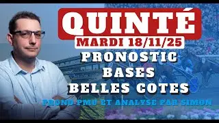 Pronostic Quint&eacute; du Mardi 18/11/2025. Pronostic PMU pour le Quint&eacute; du Jour avec Bases et Tocards