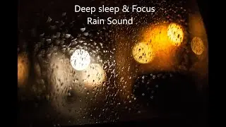 Calm Rain Sound on Window for Deep Sleep | Relaxing Night Rain Ambience
