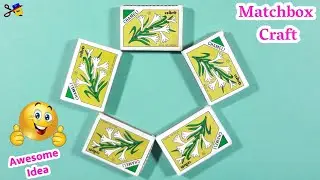 How To Recycle Waste Matchbox | Best Out Of Waste | Matchbox Reuse Idea | Desk Organizer