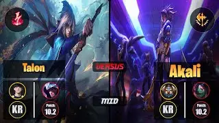 Naehyun TALON (Mid) [Electrocute] VS AKALI - Challenger KR Patch 10.2