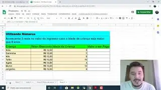 Função SE - Google Planilhas