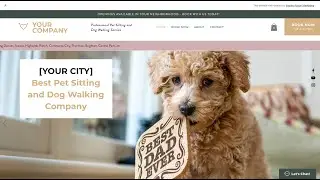 Wix Website Template - Dog Walker or Pet Sitting Company