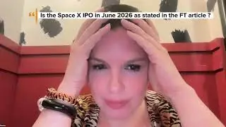 Jan29 Elon Musk plans SpaceX IPO for June 28 ... TRUTH will delay Elon & JDVance's plans forever