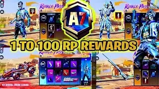 🔥A7 ROYALE PASS // 1 TO 100 RP REWARDS // ACE 7 ROYAL PASS LEAKS (A7 ROYAL PASS PUBG MOBILE/BGMI) 😱