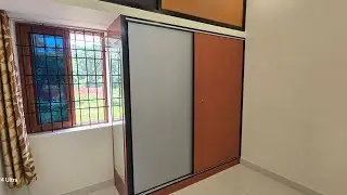 Sliding walldrobe aluminium ACP sheet | Cash drawer and side mirror Top self.