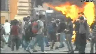 Live Footage From The Rome Riots