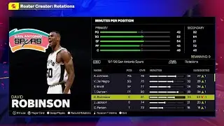 NBA 2K25: San Antonio Spurs '97-'98 classic team