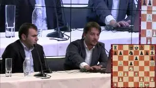Round 2. Alexander Morozevich and Shakhriyar Mamedyarov speaking about their game