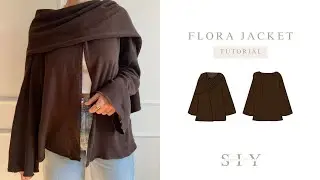 SEW Flora Jacket | sewing tutorial | XXS - 4XL | scarf jacket