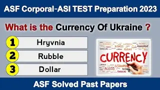 Most Repeated ASF Test Mcqs | ASF Test Preparation 2023 | ASF ASI  Corporal Test Past Papers Mcqs