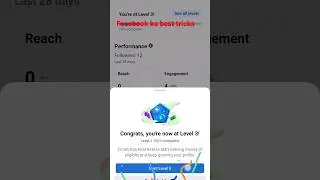 Youre at level 3 facebook level up start earning money facebook new update #shorts #facebook #viral