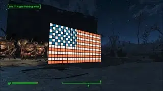 Fallout 4 - American Flag Sign (338 lightboxes)