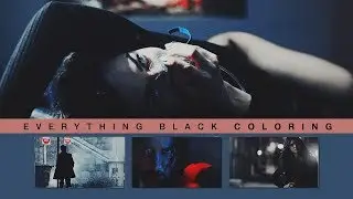 'Everything Black' Coloring by lightningxdisaster [50K]