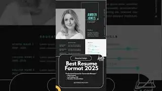 Best Resume Format 2025 🔥 | Professional CV Template #resume #job #jobseekers