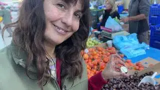 Market Shopping in Napflio. Tsetsi talks about Greek Culture & European Lifestyle - Moving to Greece