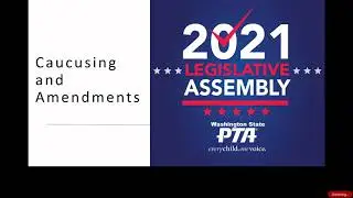 Caucusing and Amendments - 2021 Legislative Assembly