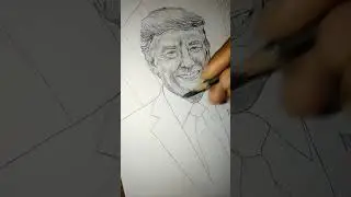 Donald Trump Pencil Sketch in 5 Minutes | Hyper Realistic Portrait Drawing That Will Blow Your Mind