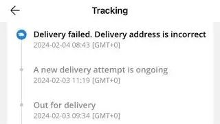 Delivery Failed. Delivery Address Is Incorrect Meaning On AliExpress