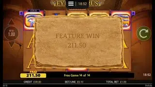 HUGE WIN!! 🤑🤑 Eye of Horus Gambler Bonus Round on 32Red.com