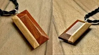 How to make a simple and pretty wooden necklace yourself