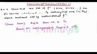 M2 | 77 | Fourier Series_Dec-13 University question solution