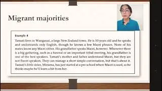 ( Language shift in different community )