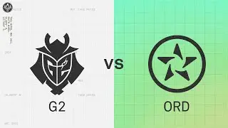 G2 vs ORD | 2022 MSI Groups Day 5 | G2 Esports vs. ORDER