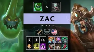 Zac Mid vs Tryndamere - NA Challenger Patch 25.16