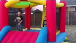 Inflatable Outdoor BOUNCE HOUSE for kids! Children Play Center Fun