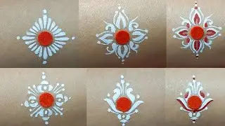 4 Simple bindi design | Easy and simple chandan design | Kumkum art | SULIPA CREATION 💗