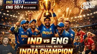 IND vs ENG Final 😱 | India Won Tri Series Cup 🏆 | Real Cricket&trade; Gameplay @GamingYashSaini