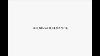 HMI FIRMWARE UPGRADE(SS)