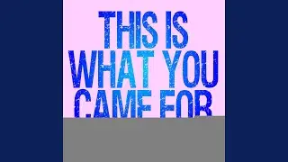 This Is What You Came For (Originally Performed by Calvin Harris & Rihanna) (Instrumental...