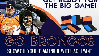 Denver Broncos Super Bowl 50 Face Paint Tutorial