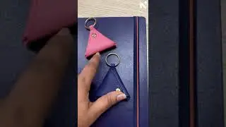 New ! Handmade Leather Keychain With Secret Space | Handcrafted Leather Keychain | Atelier Neorah