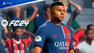 FC 24 Ницца ⚽ ПСЖ Лига 1 Франция 👍 23\24 [PS5 Slim] Полный Матча