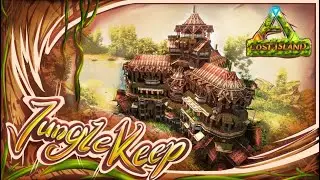 Ark: Survival Evolved - Lost Island - 🌴 Jungle Keep 🌴 - How to build - Speed Build ( No Mods )