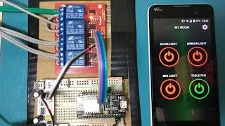 ESP8266 (NodeMCU) Control with Android Phone through the Internet