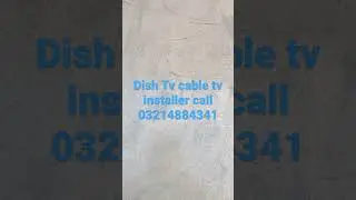 dish tv cable tv installer repair Lahore Pakistan