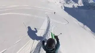 Off piste powder in Ste Foy