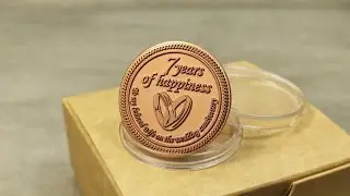 Personalized 7th Anniversary Copper Coin | Gift for Wife